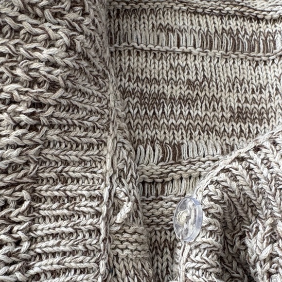 Style & Co. Heather Gray Ruffled Cardigan - Picture 3 of 4